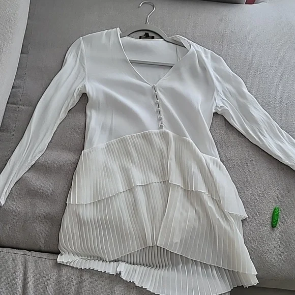 massimo dutti mini dress Thin strap mini dress White, Black Dress